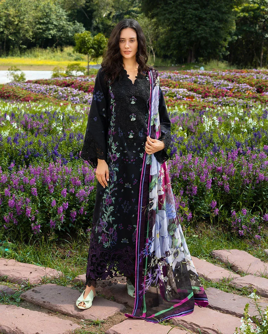 mushqofficial Black Organza – view 1 – Poshaq