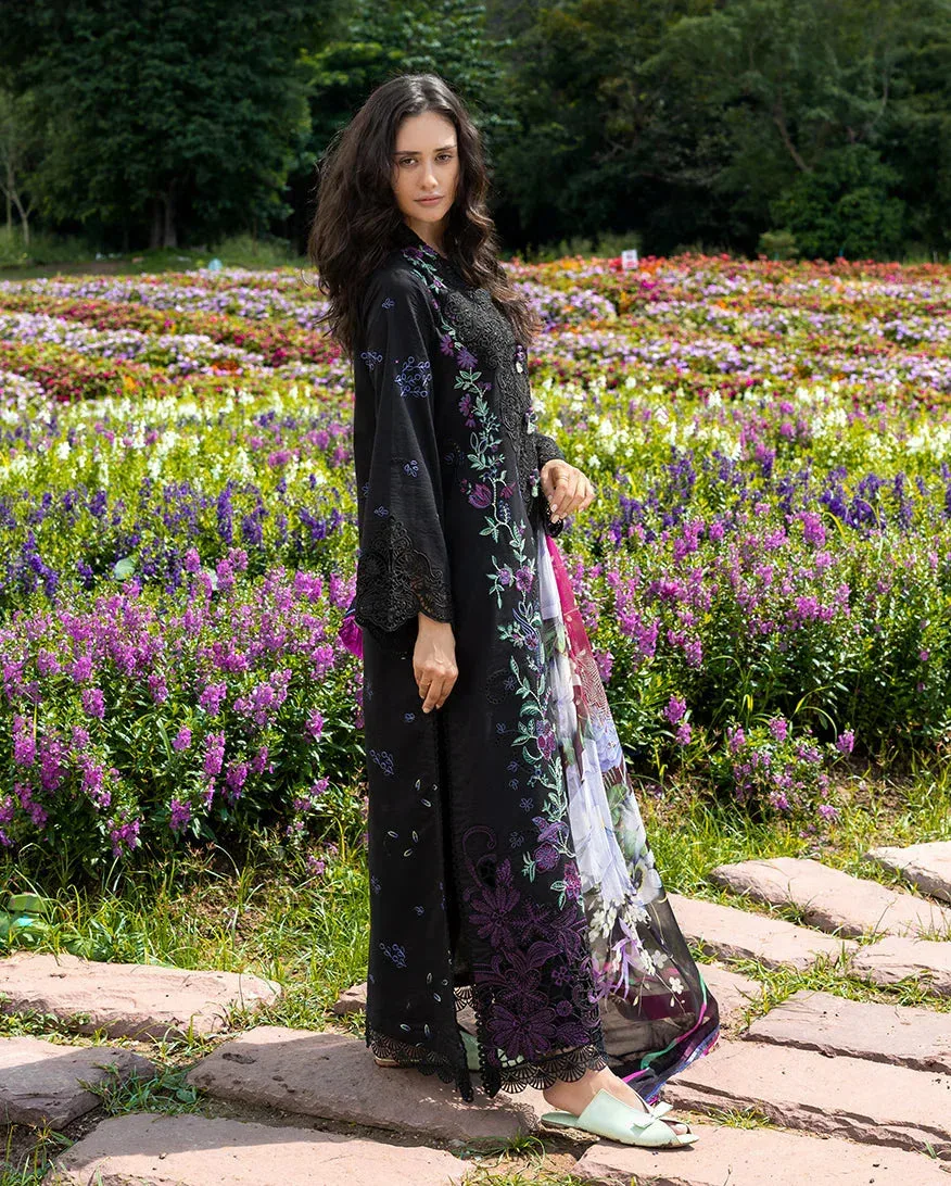 mushqofficial Black Organza – view 2 – Poshaq