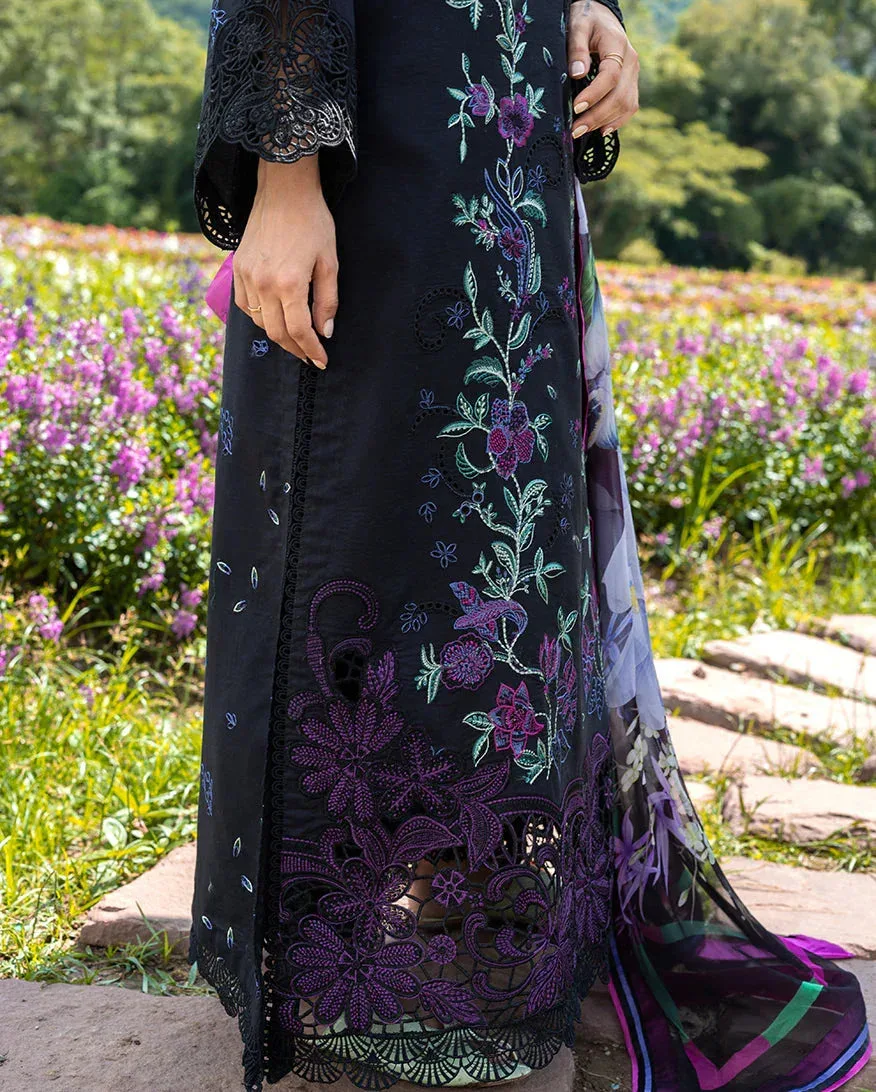 mushqofficial Black Organza – view 4 – Poshaq
