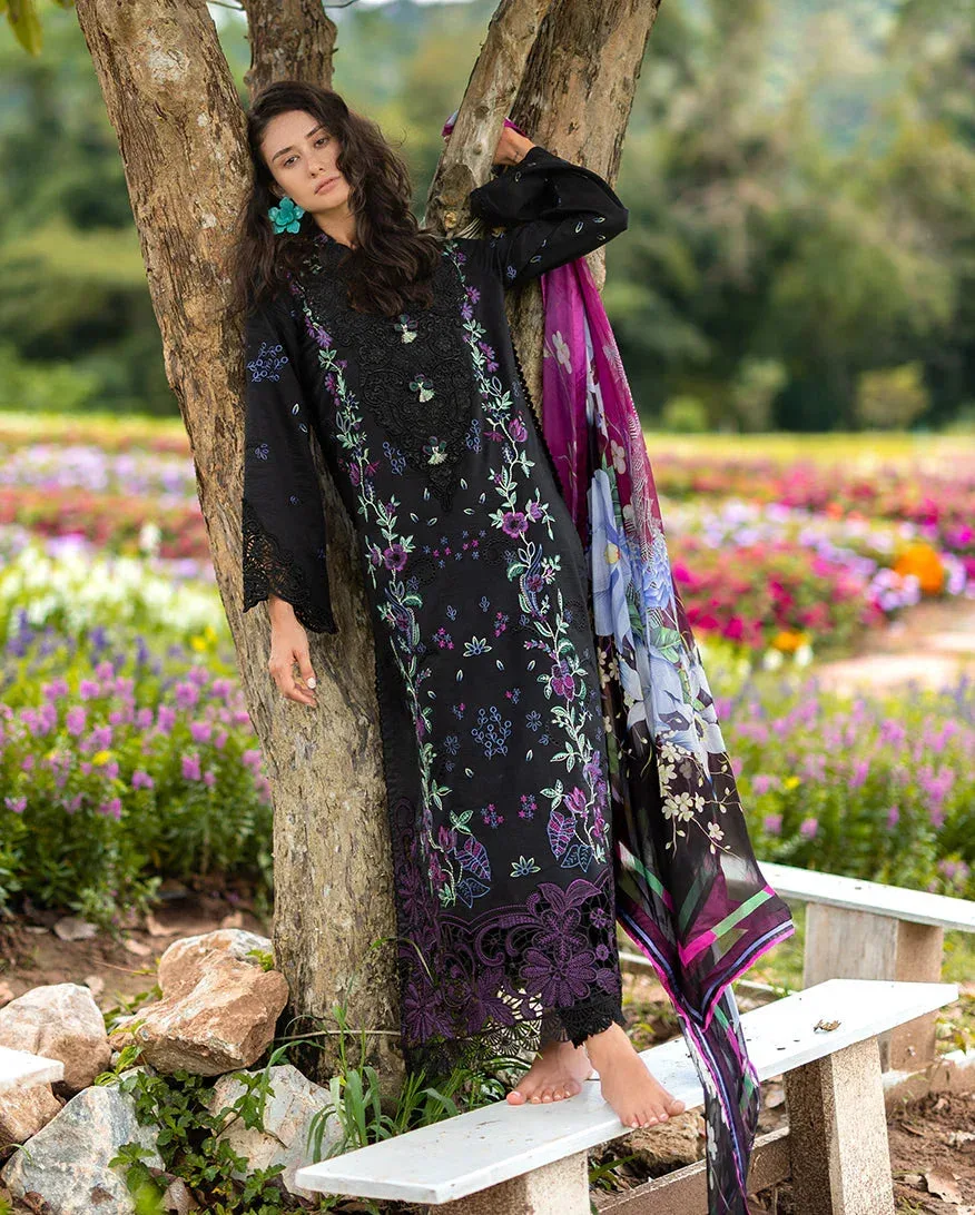 mushqofficial Black Organza – view 6 – Poshaq