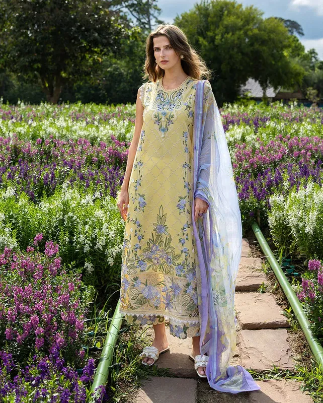 mushqofficial Yellow Organza – view 1 – Poshaq