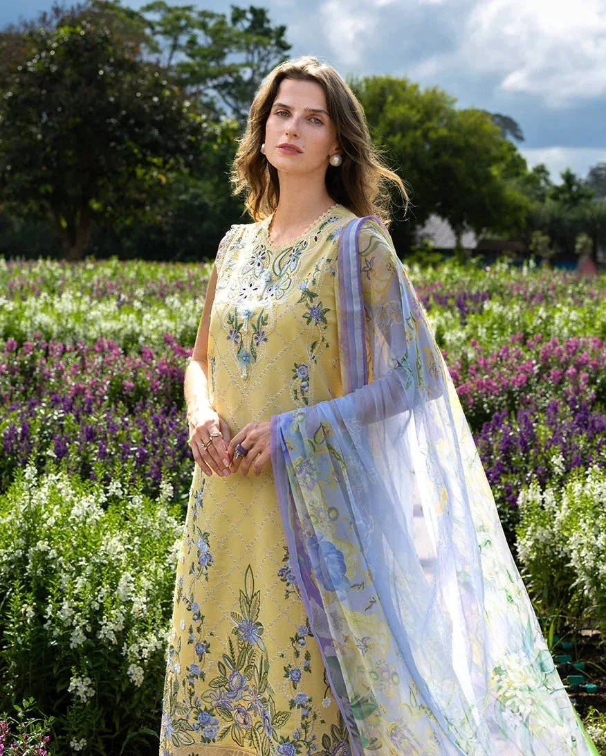 mushqofficial Yellow Organza – view 2 – Poshaq