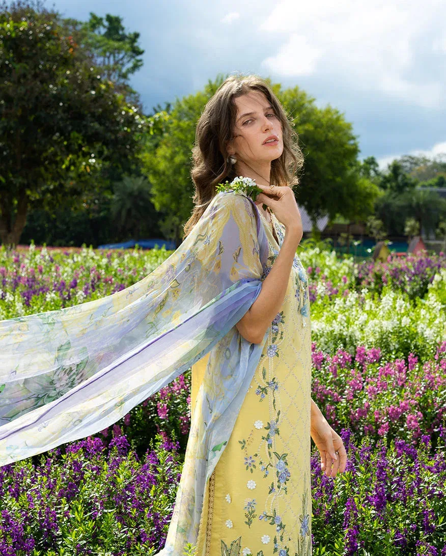 mushqofficial Yellow Organza – view 3 – Poshaq
