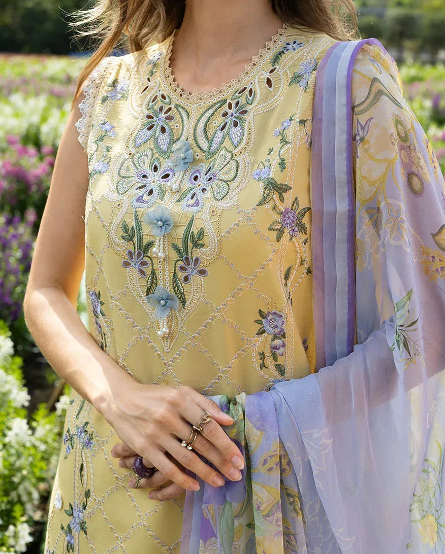 mushqofficial Yellow Organza – view 4 – Poshaq