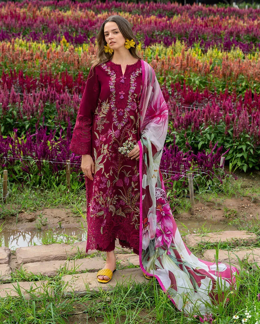 mushqofficial Red Organza – view 2 – Poshaq