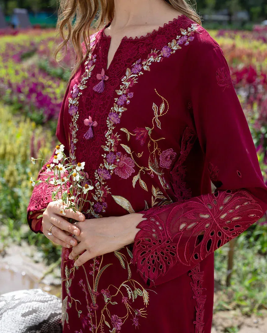 mushqofficial Red Organza – view 4 – Poshaq