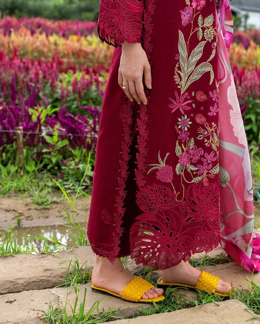 mushqofficial Red Organza – view 5 – Poshaq