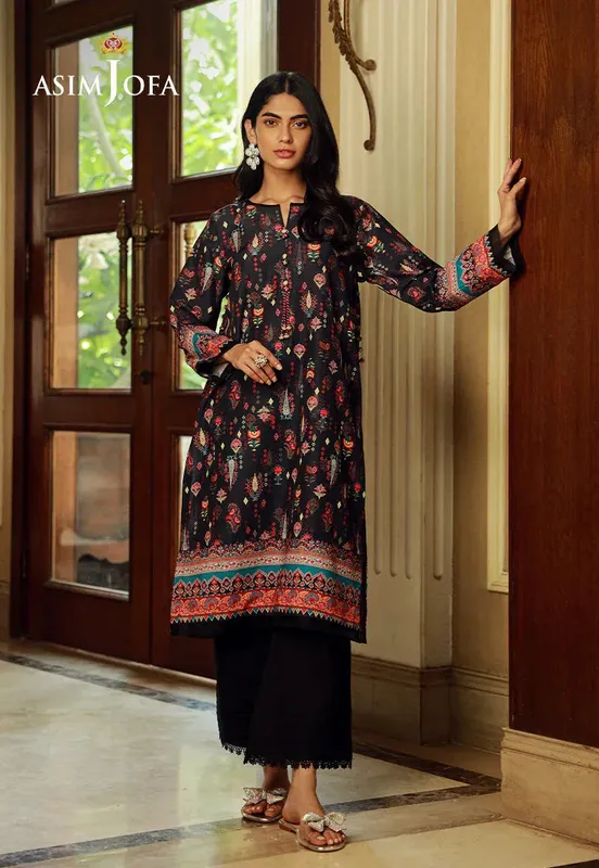 Silk Symphony Black Raw Silk – view 1 – Poshaq