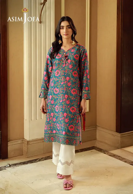 Silk Symphony Teal Raw Silk – view 1 – Poshaq