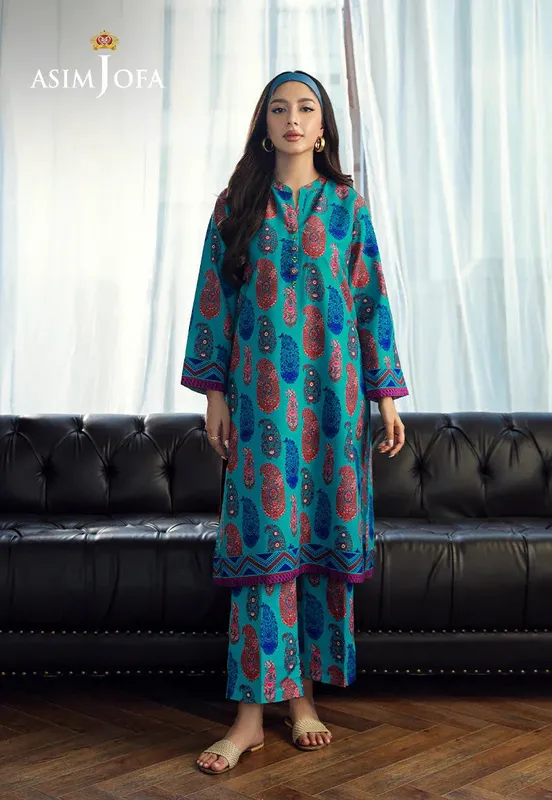 Silk Symphony Blue Raw Silk – view 1 – Poshaq