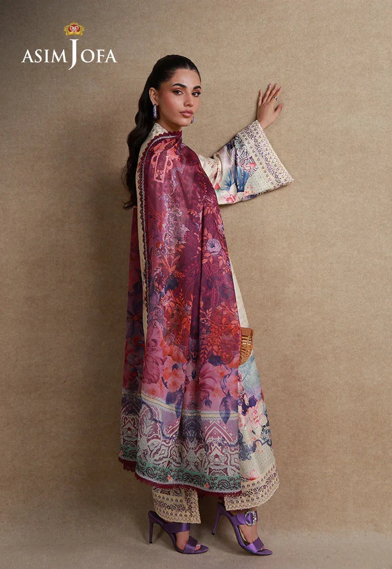 SILK GRANDEUR Cream Raw Silk – view 4 – Poshaq