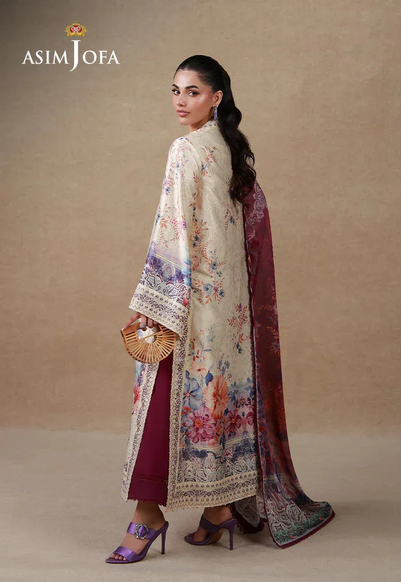 SILK GRANDEUR Cream Raw Silk – view 8 – Poshaq
