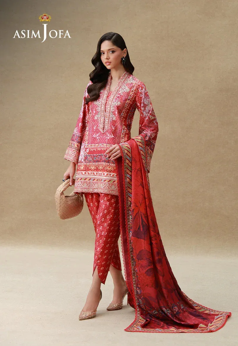SILK GRANDEUR Red Organza – view 2 – Poshaq