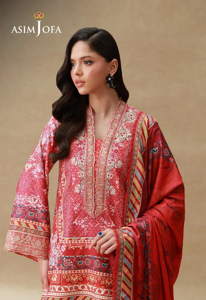 SILK GRANDEUR Red Organza – view 3 – Poshaq