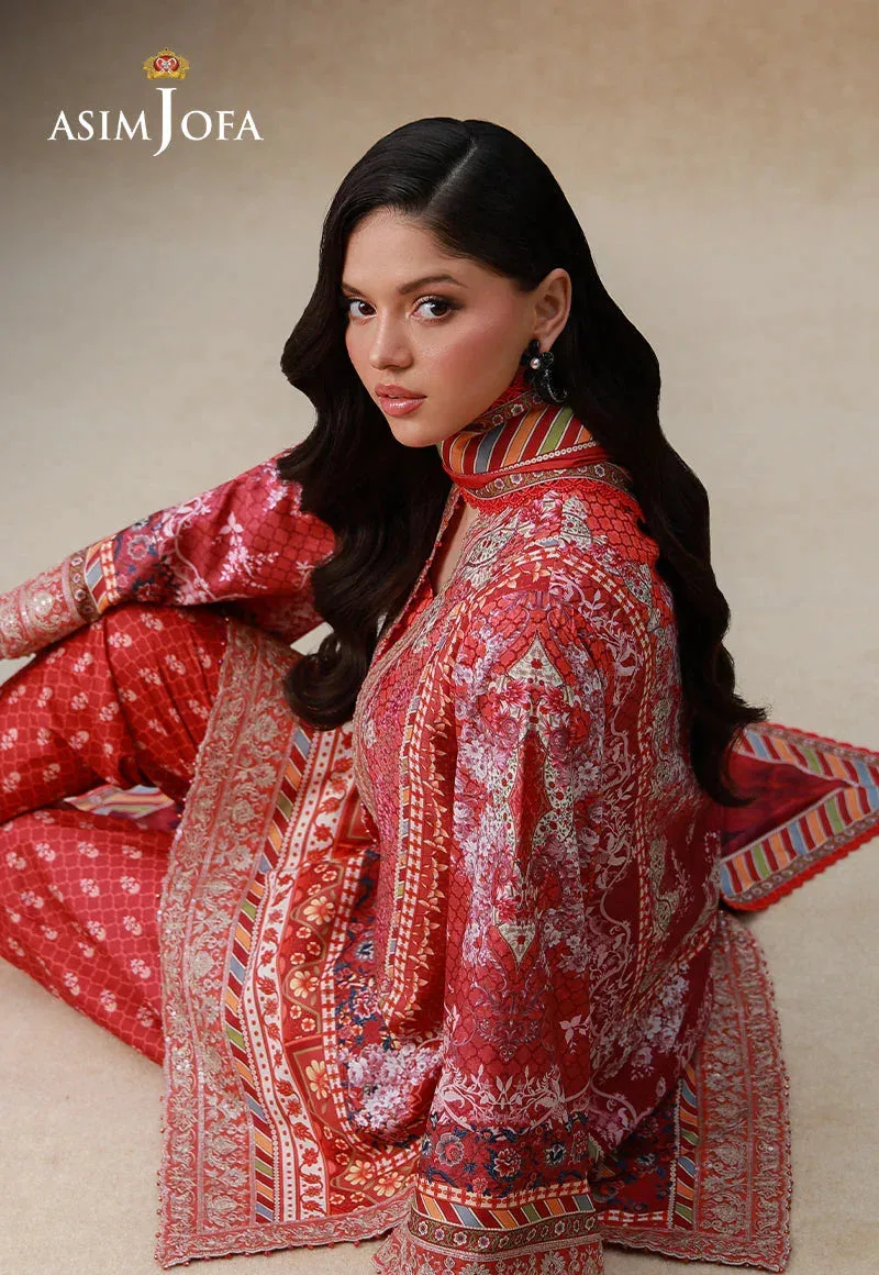 SILK GRANDEUR Red Organza – view 4 – Poshaq