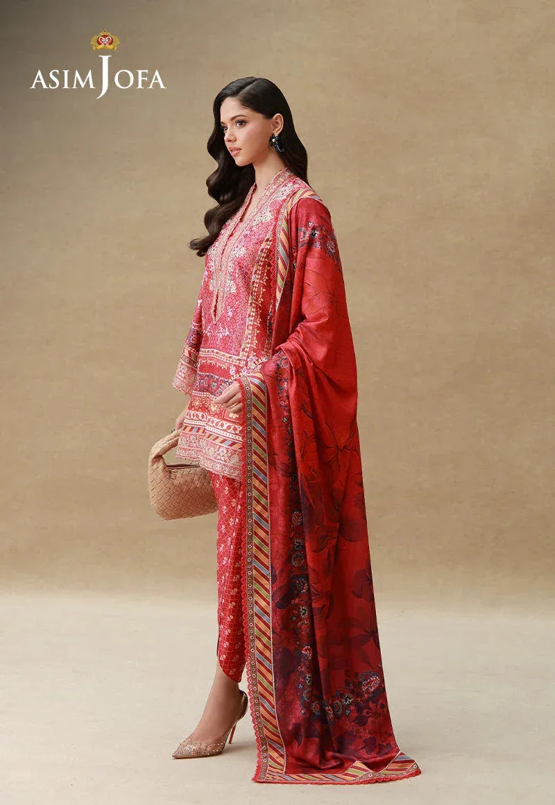 SILK GRANDEUR Red Organza – view 6 – Poshaq