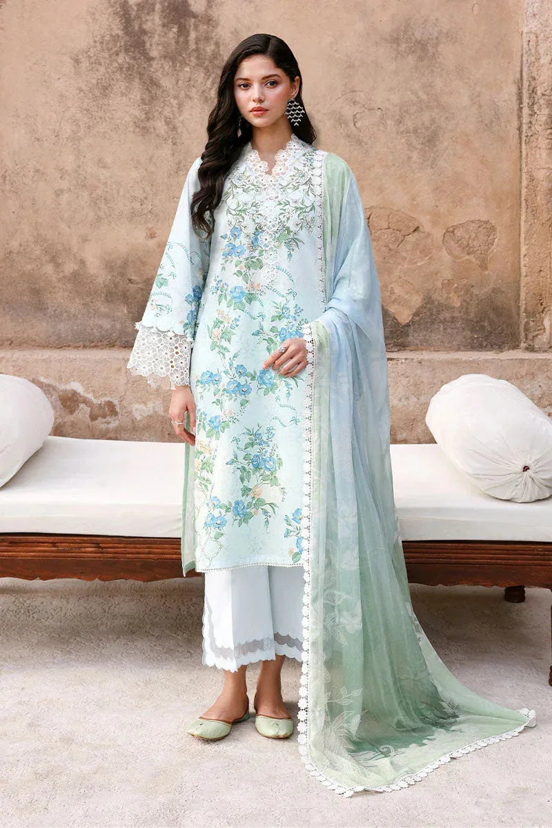 CROSS STITCH BLUE Lawn – view 1 – Poshaq