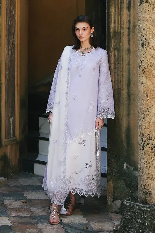 Qalamkar Chiffon – view 1 – Poshaq
