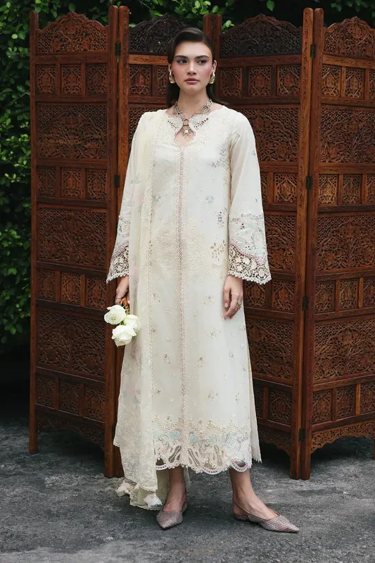 Qalamkar Chiffon – view 1 – Poshaq