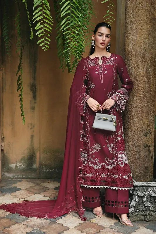 Qalamkar Chiffon – view 1 – Poshaq