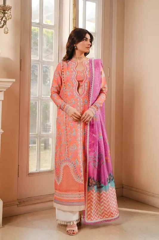 Afrozeh White Organza – view 1 – Poshaq