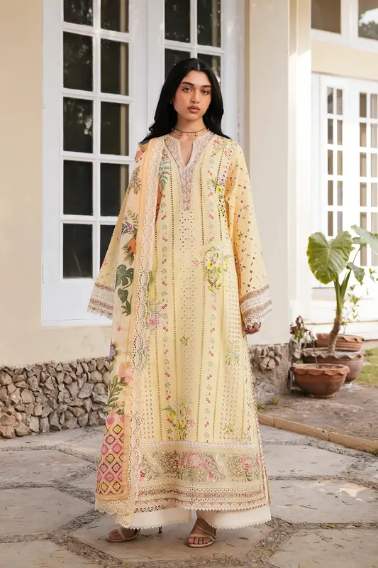 Afrozeh Lawn – view 1 – Poshaq