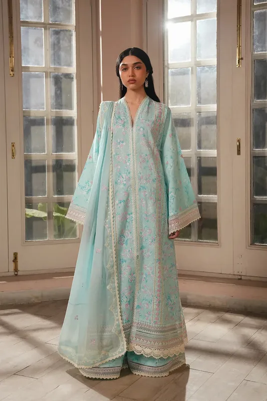 Afrozeh Lawn – view 1 – Poshaq