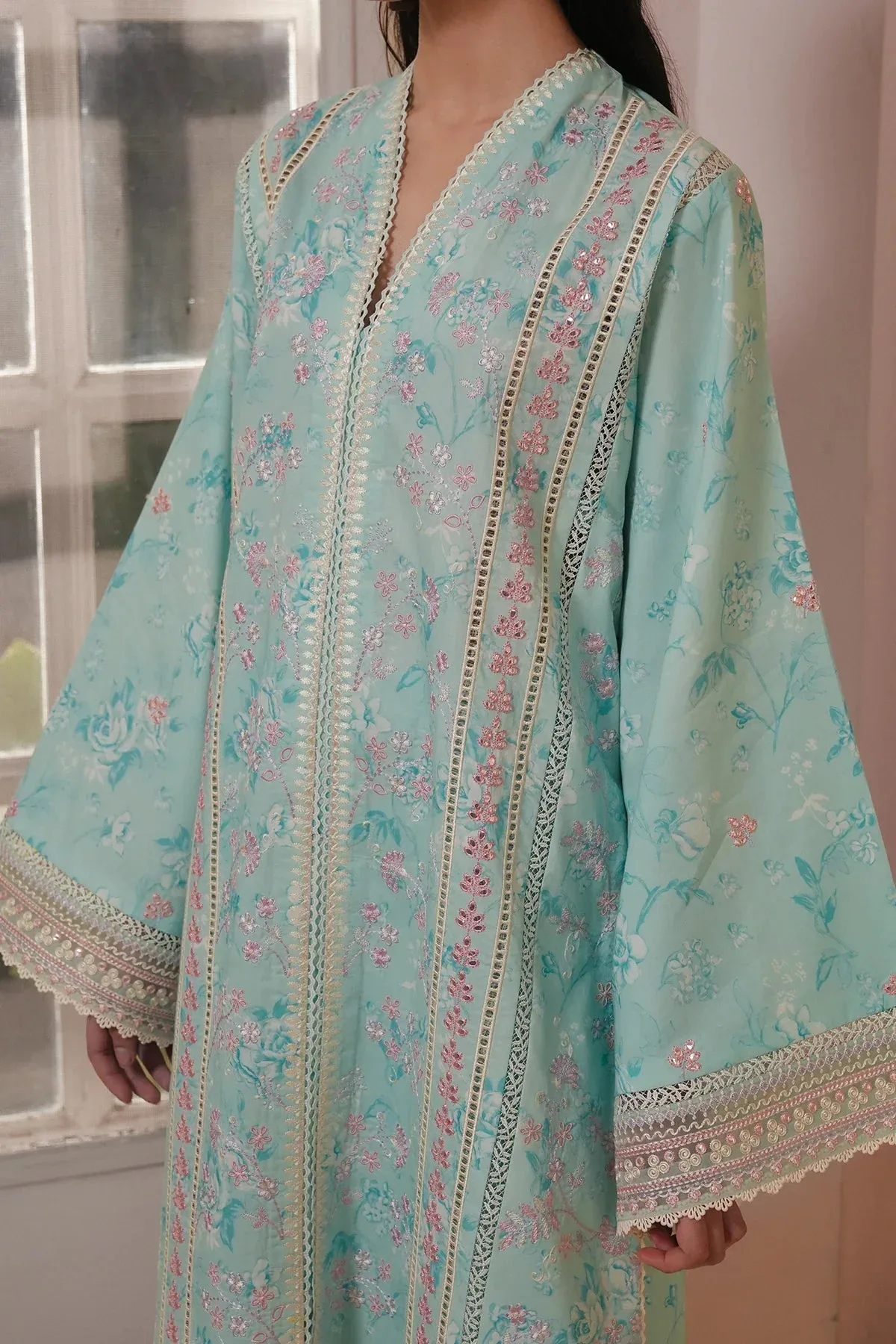Afrozeh Lawn – view 3 – Poshaq