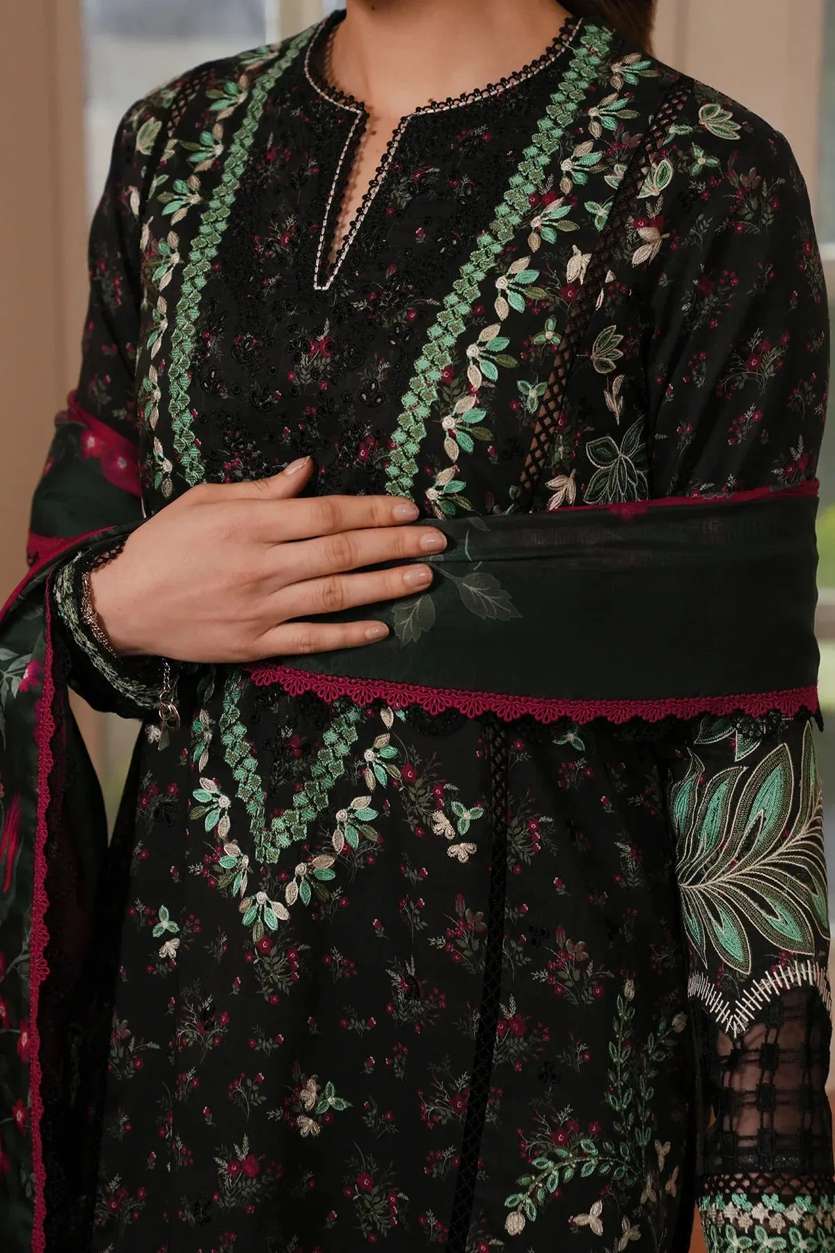 Afrozeh Lawn – view 3 – Poshaq