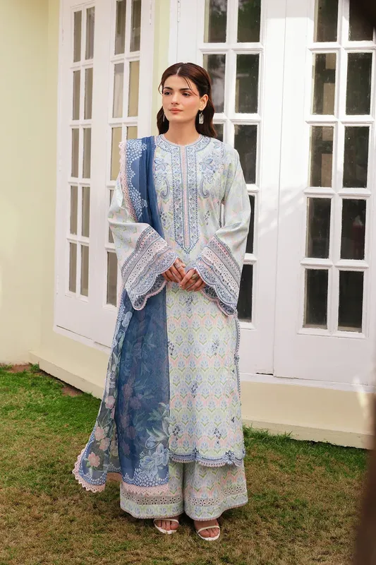 Afrozeh Lawn – view 1 – Poshaq