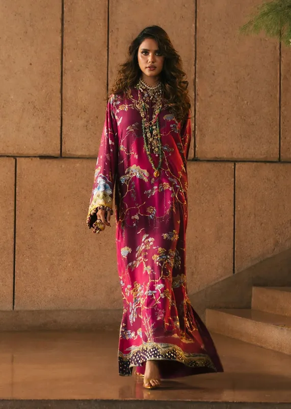Crimson Plum Silk – view 1 – Poshaq