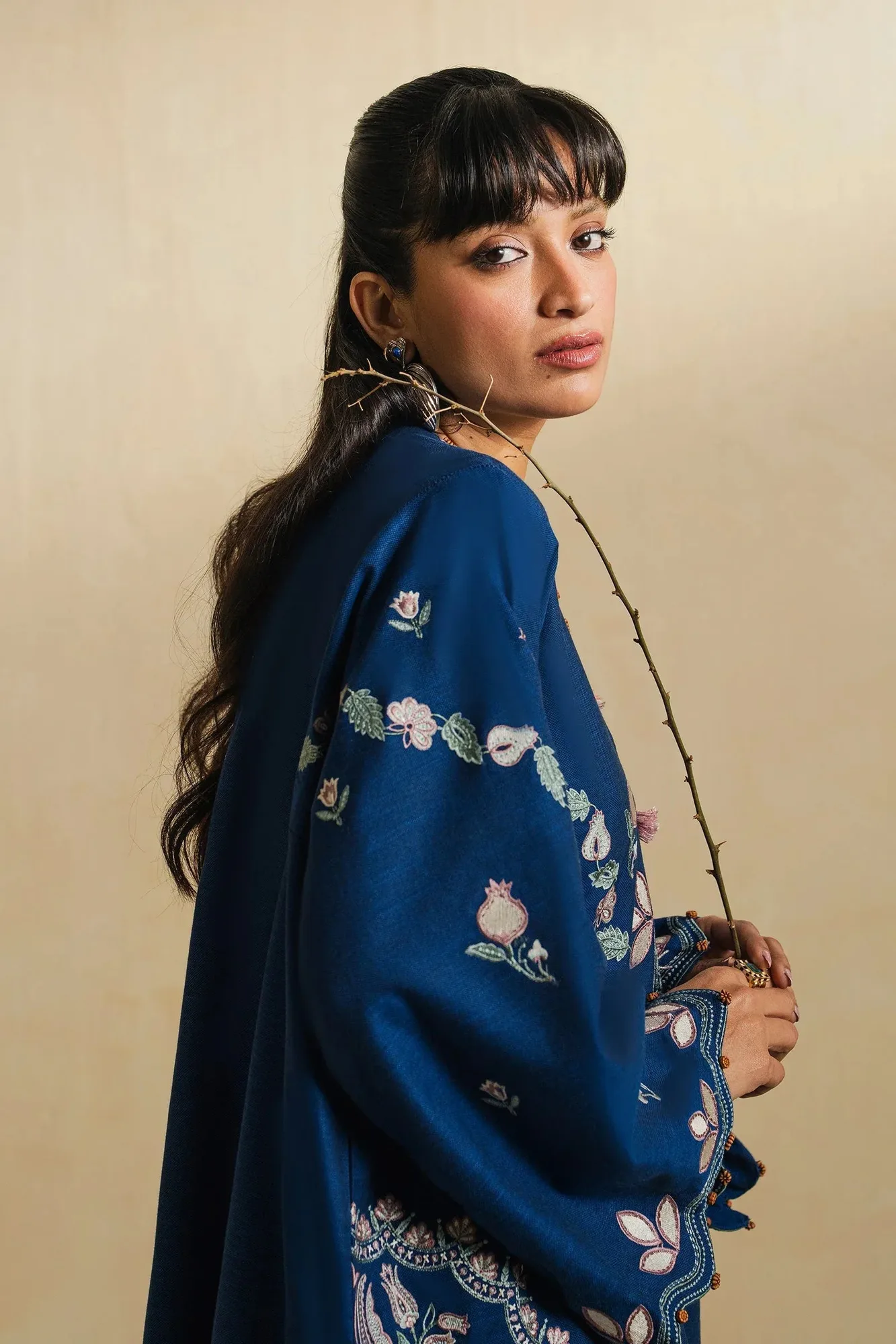 Elan Vital Indigene'26 Blue Linen – view 5 – Poshaq