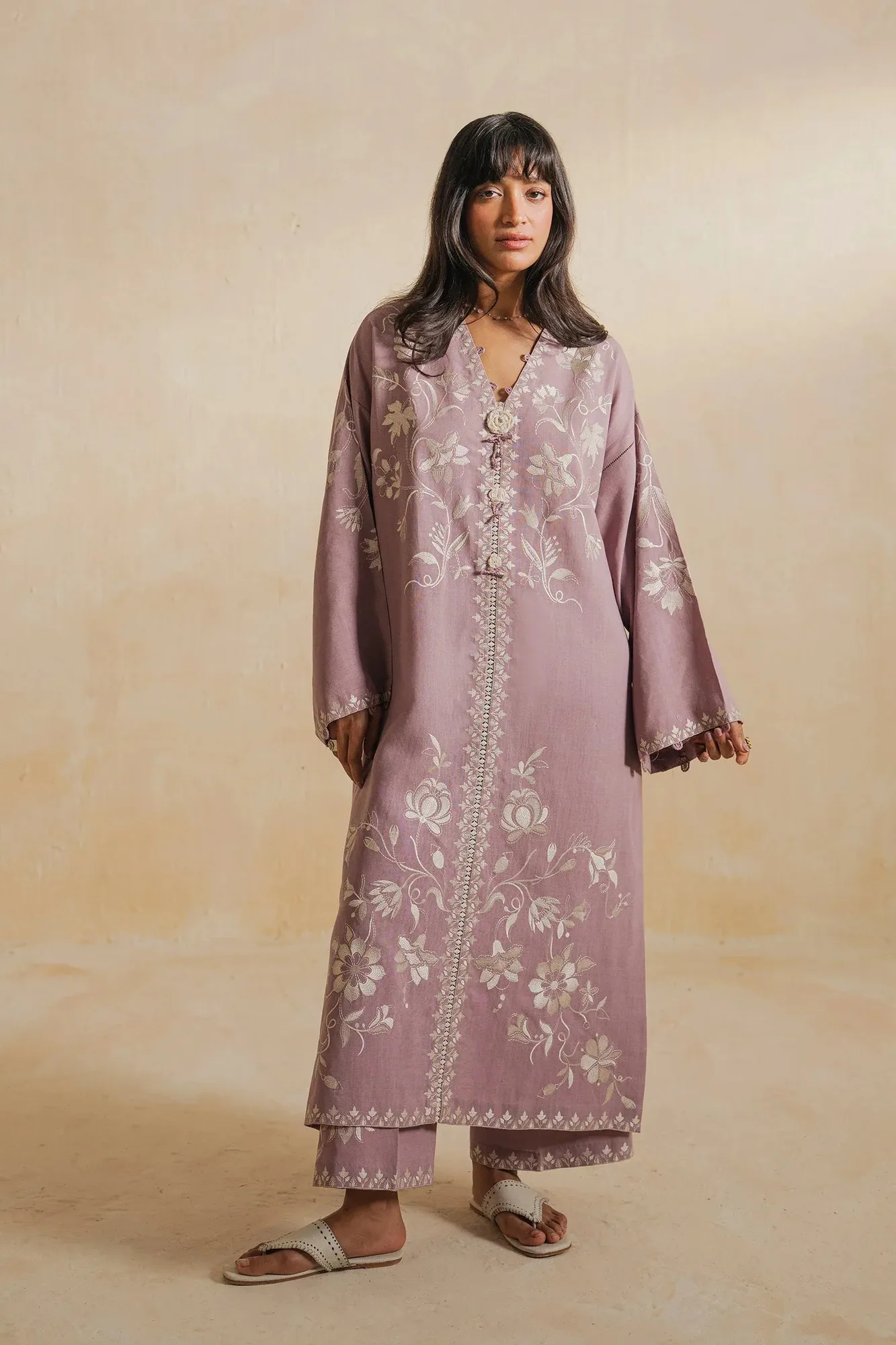 Elan Vital Indigene'26 Ivory Linen – view 1 – Poshaq
