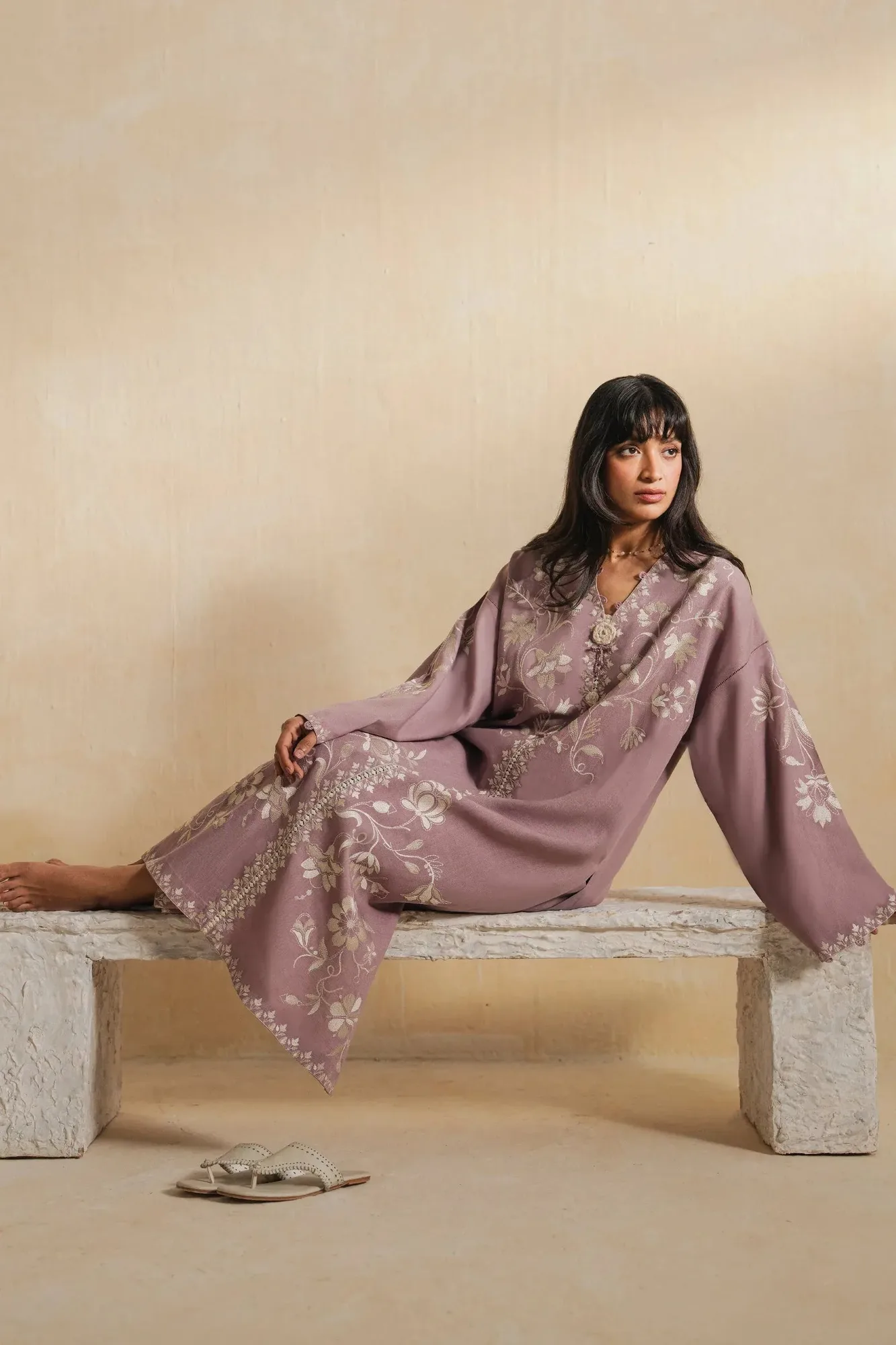 Elan Vital Indigene'26 Ivory Linen – view 4 – Poshaq