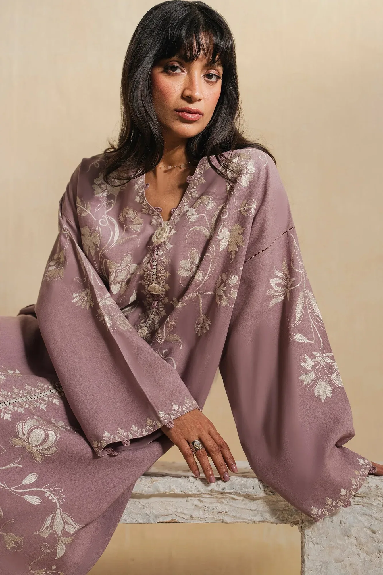 Elan Vital Indigene'26 Ivory Linen – view 5 – Poshaq