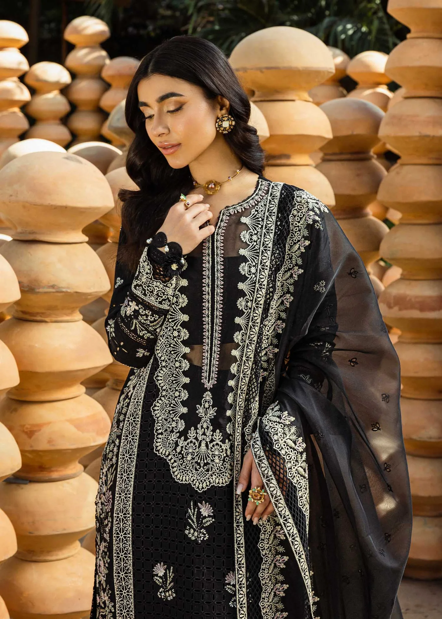 Akbar Aslam Organza – view 2 – Poshaq