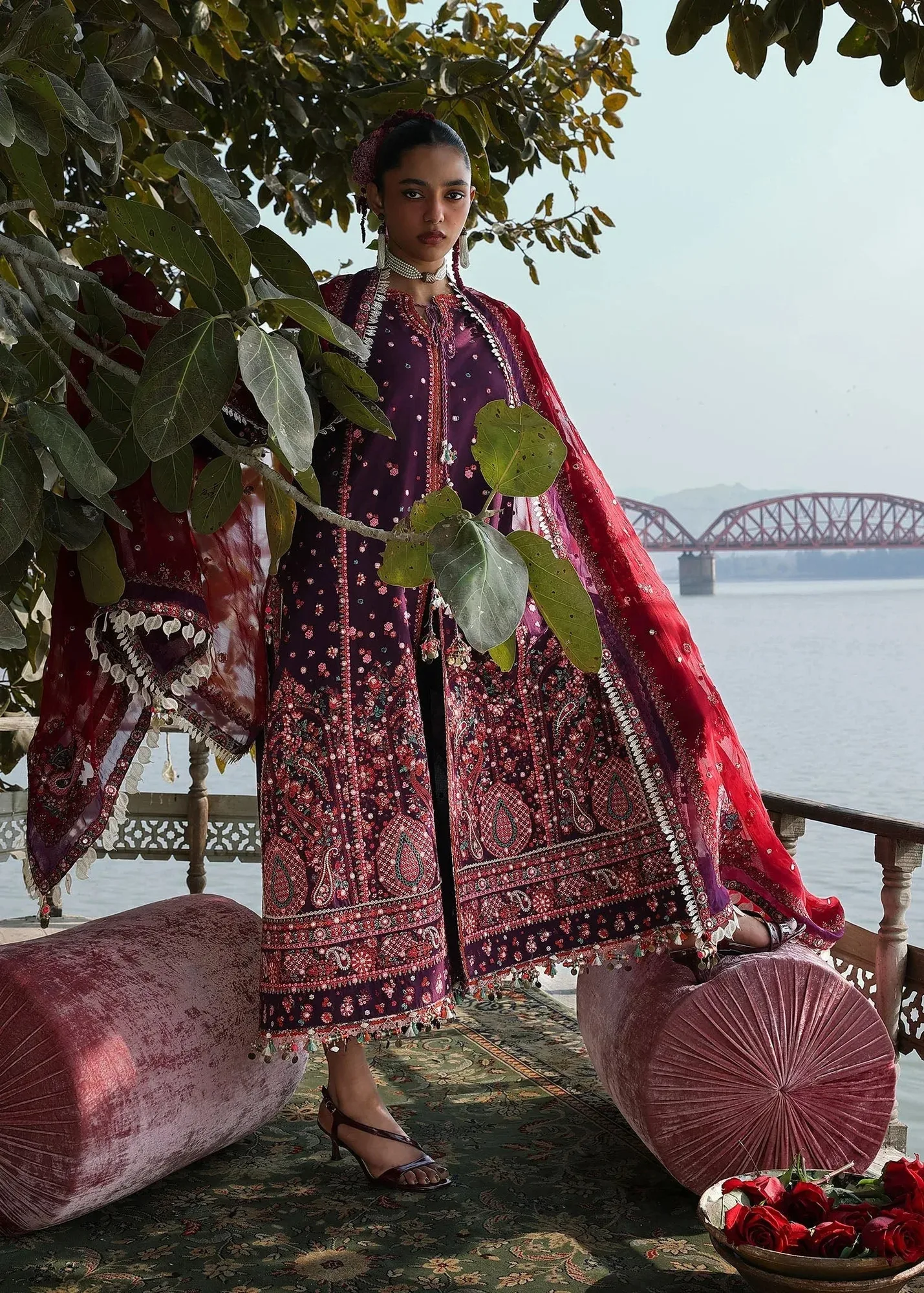 Hussain Rehar Chiffon – view 1 – Poshaq
