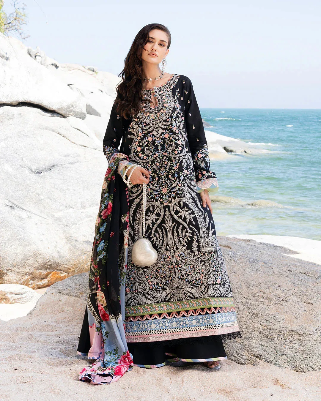 Fiona Black Organza – view 1 – Poshaq
