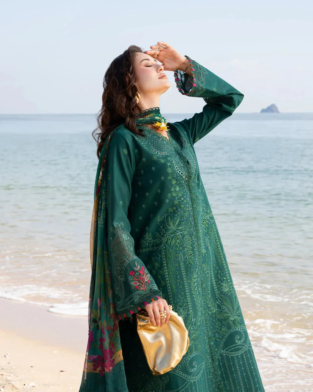 Fiona Green Organza – view 5 – Poshaq