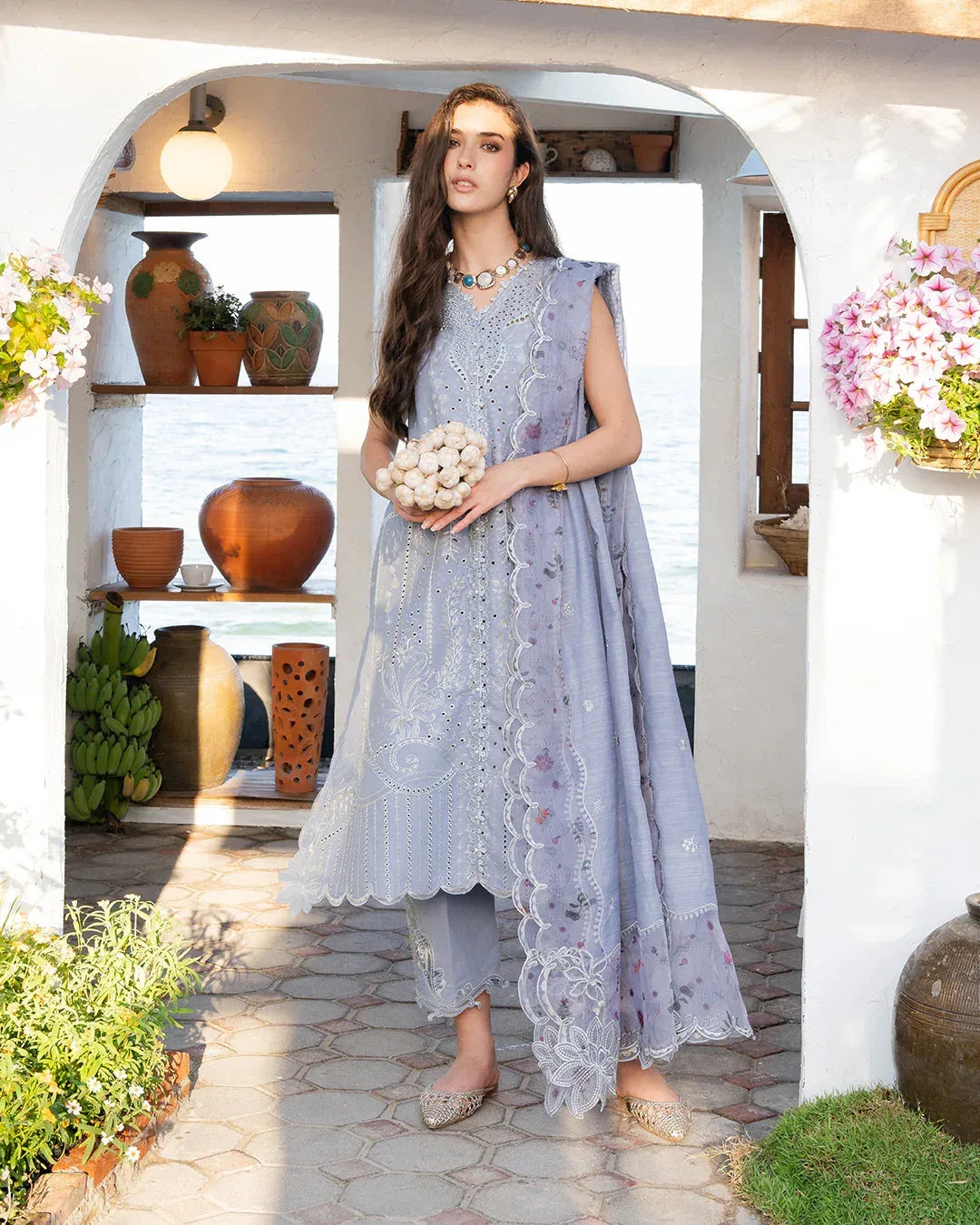 Fiona Grey Organza – view 3 – Poshaq
