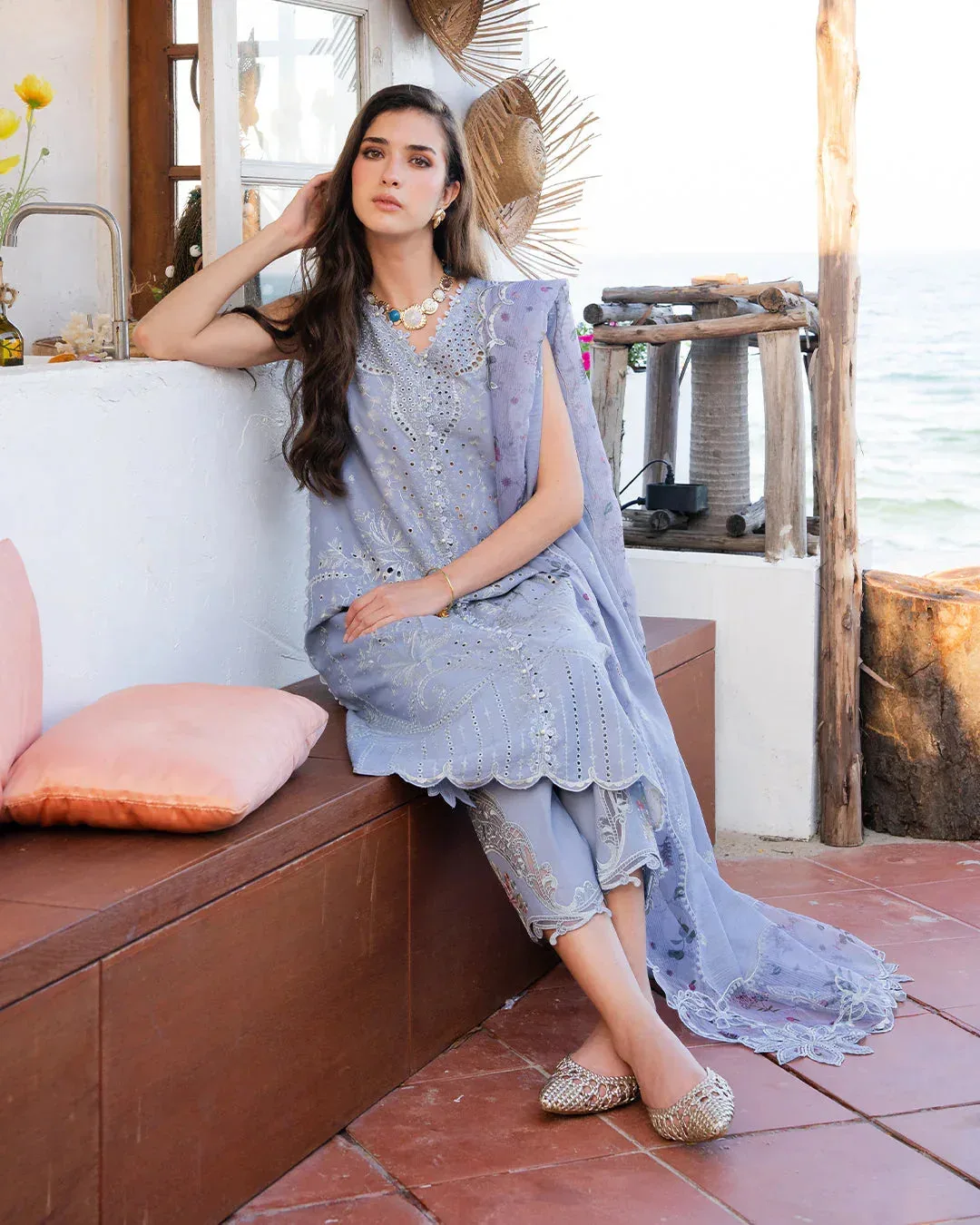 Fiona Grey Organza – view 4 – Poshaq