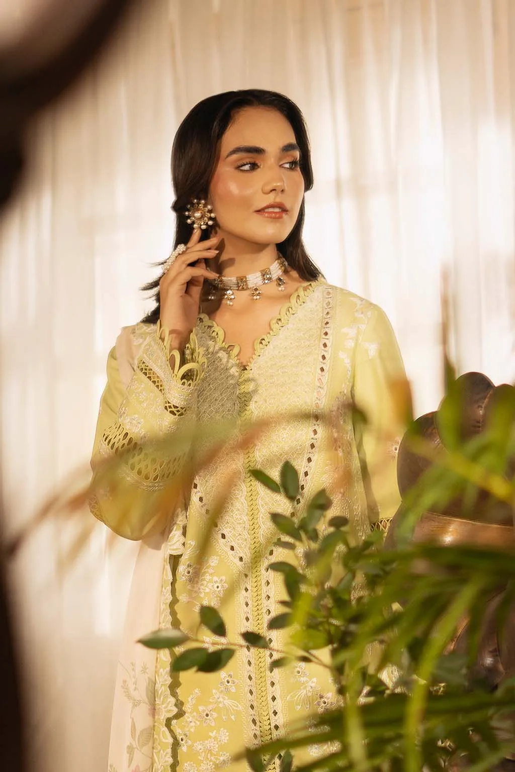Zarposh Official Organza – view 3 – Poshaq