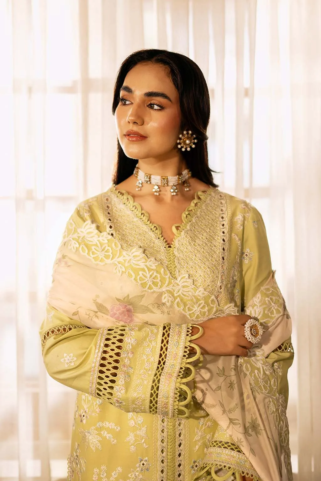 Zarposh Official Organza – view 4 – Poshaq