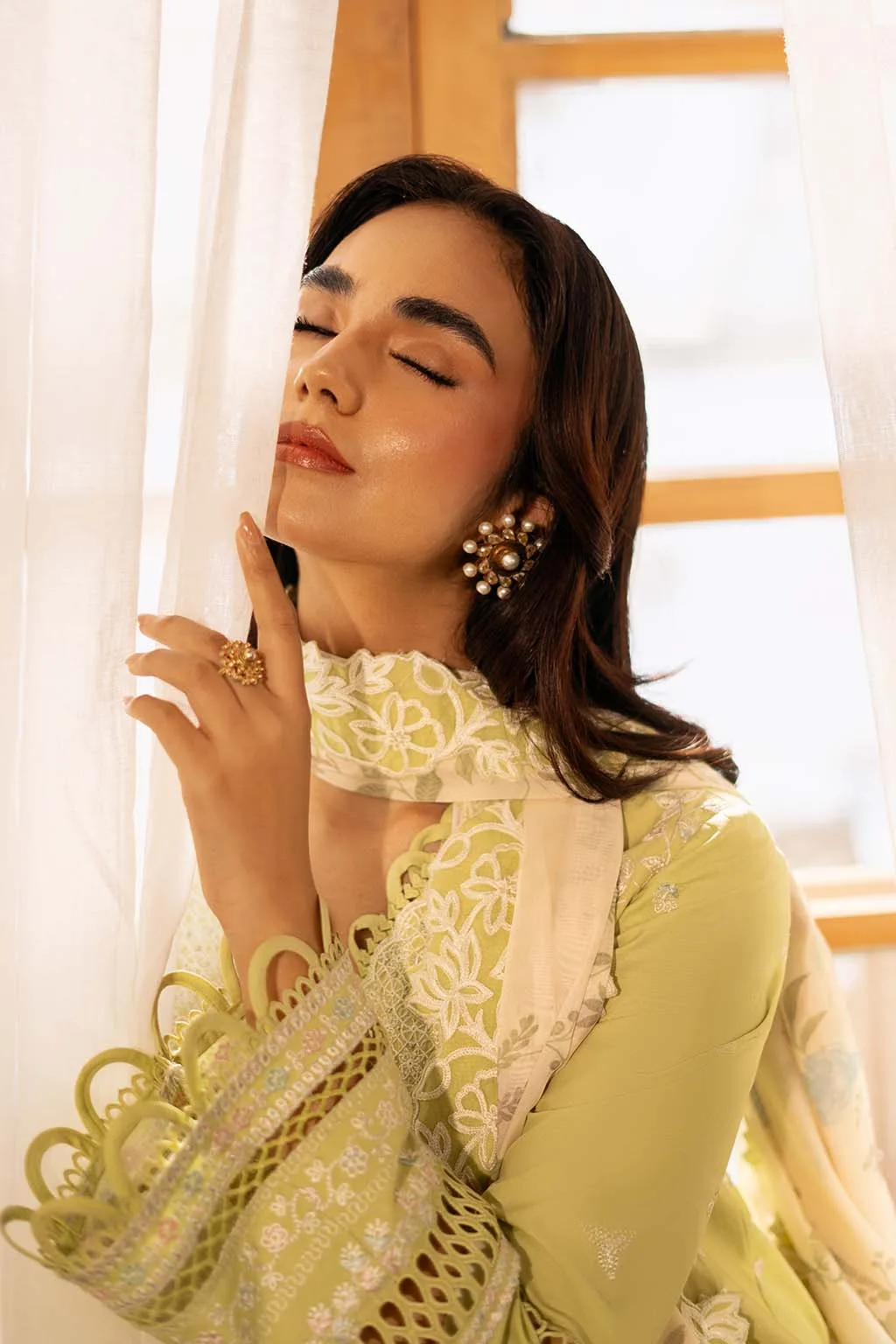 Zarposh Official Organza – view 5 – Poshaq