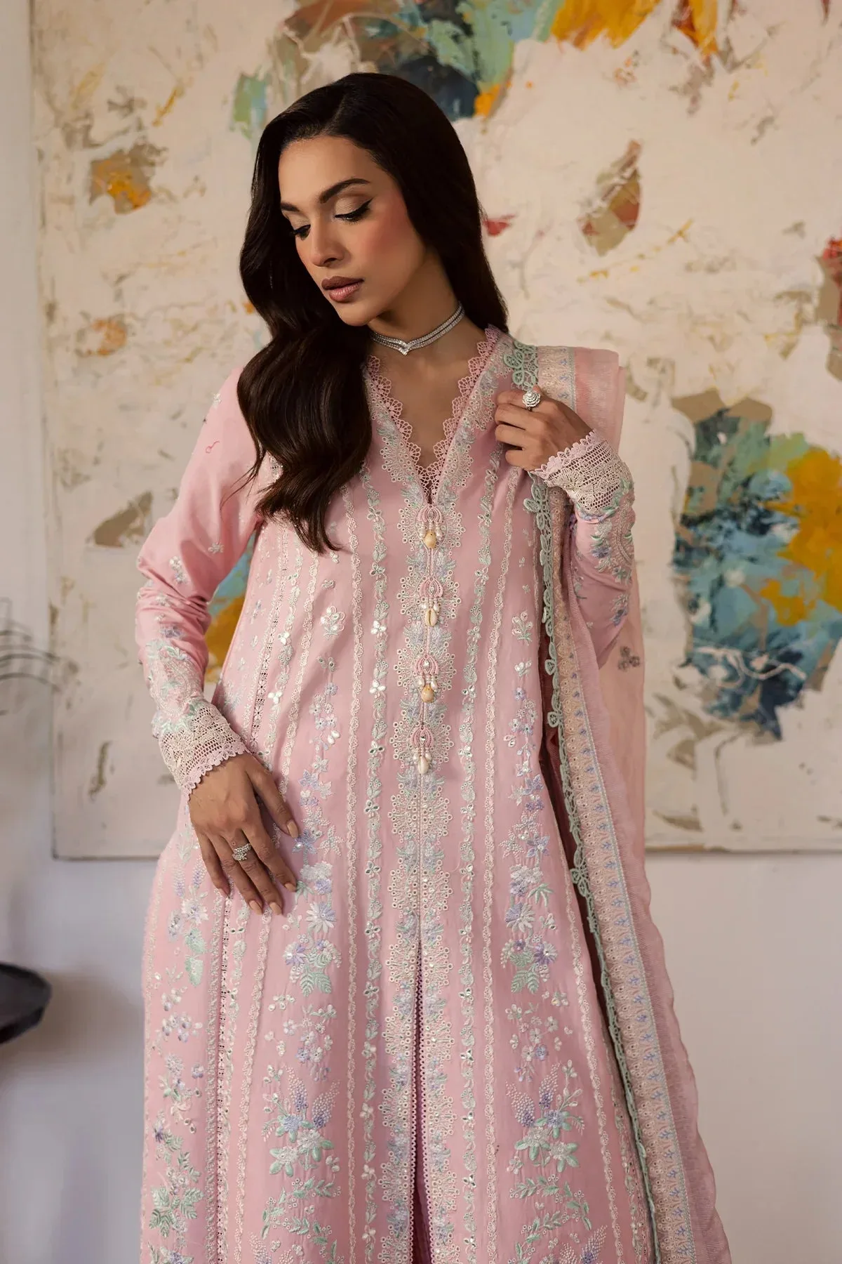 Zarposh Official Organza – view 4 – Poshaq