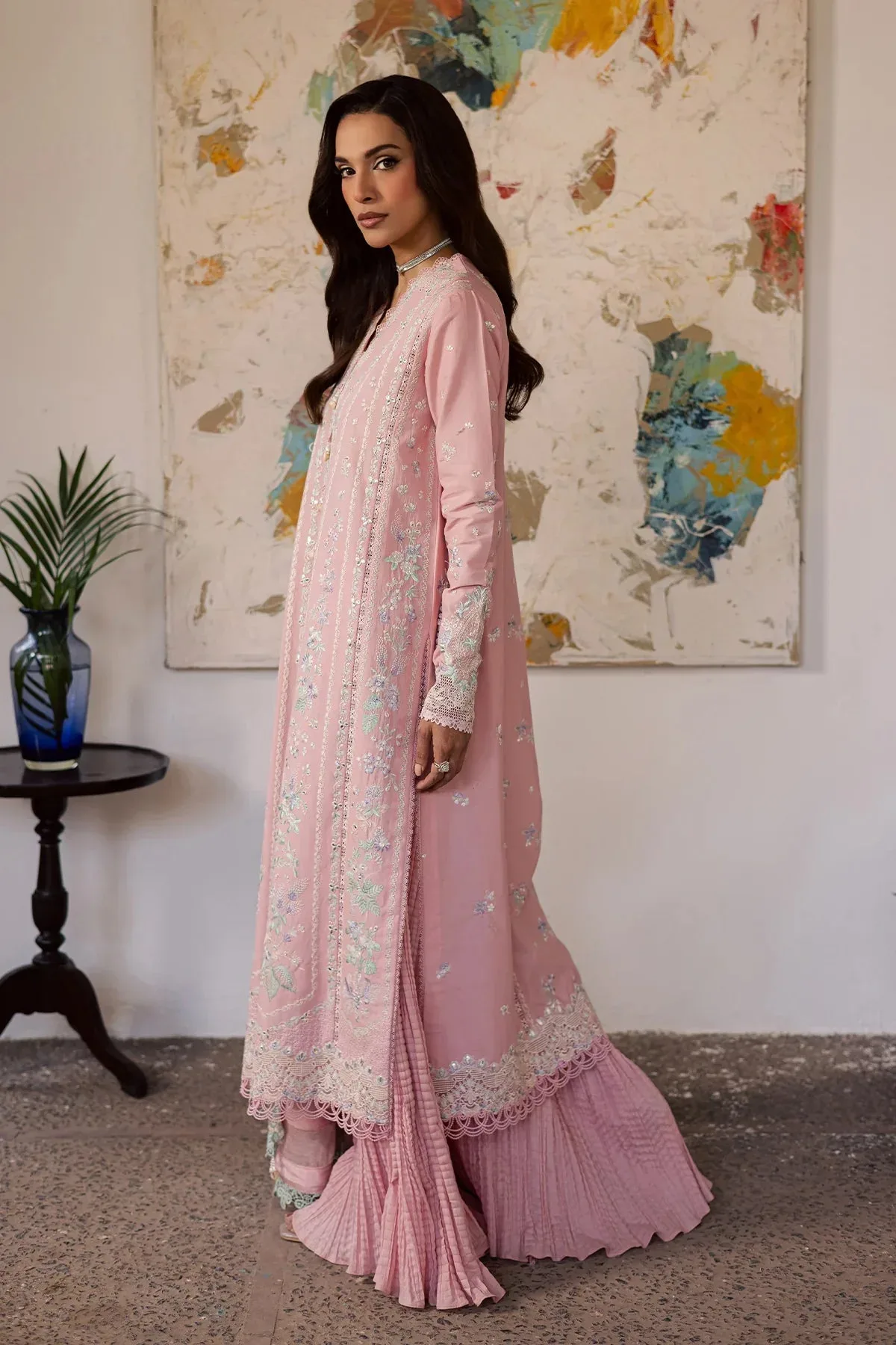 Zarposh Official Organza – view 5 – Poshaq