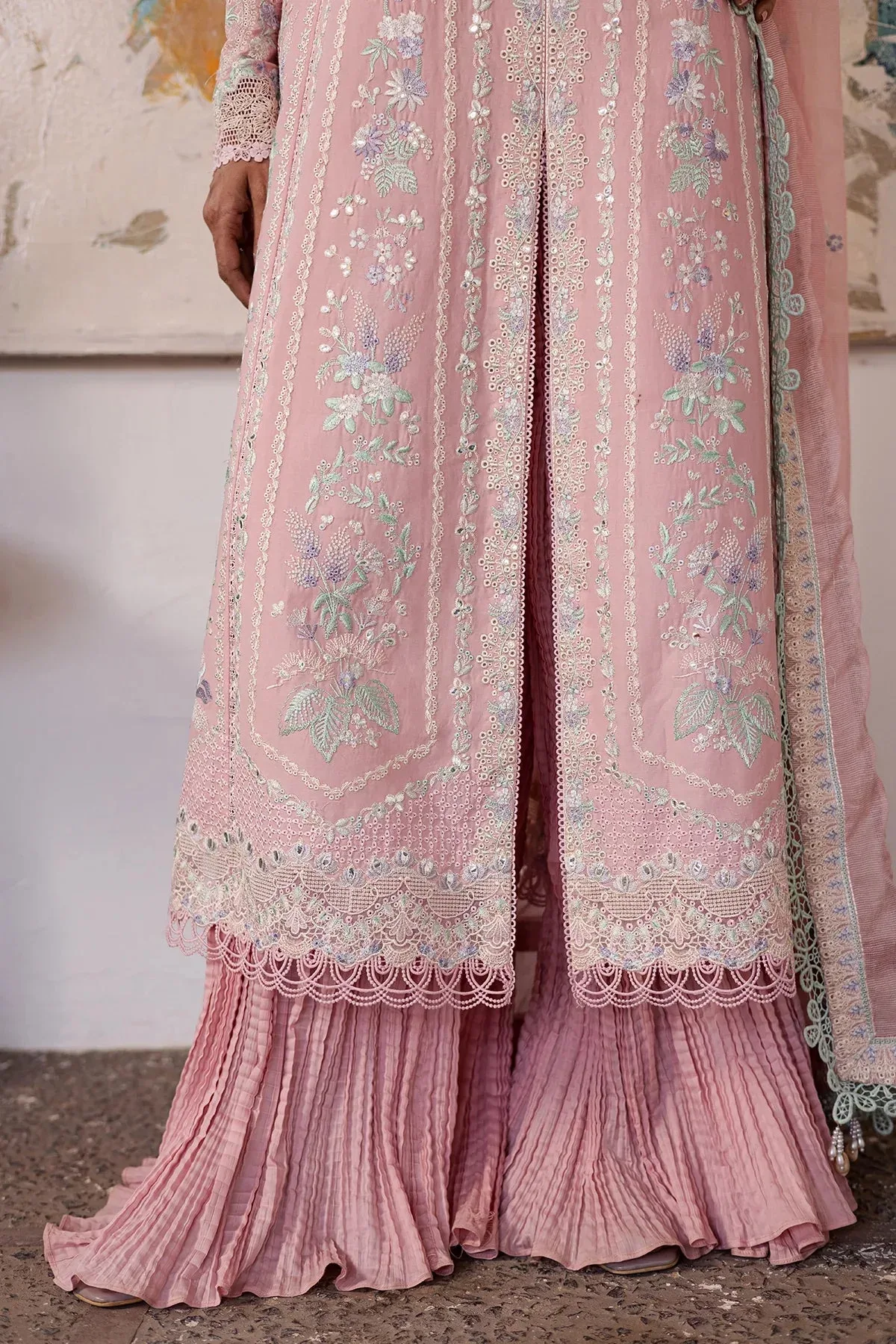 Zarposh Official Organza – view 6 – Poshaq