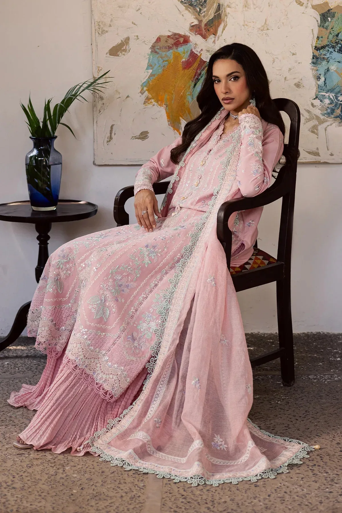 Zarposh Official Organza – view 9 – Poshaq