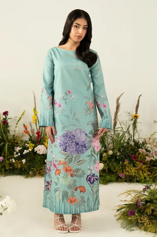 Zarposh Official Blue Chiffon – view 1 – Poshaq