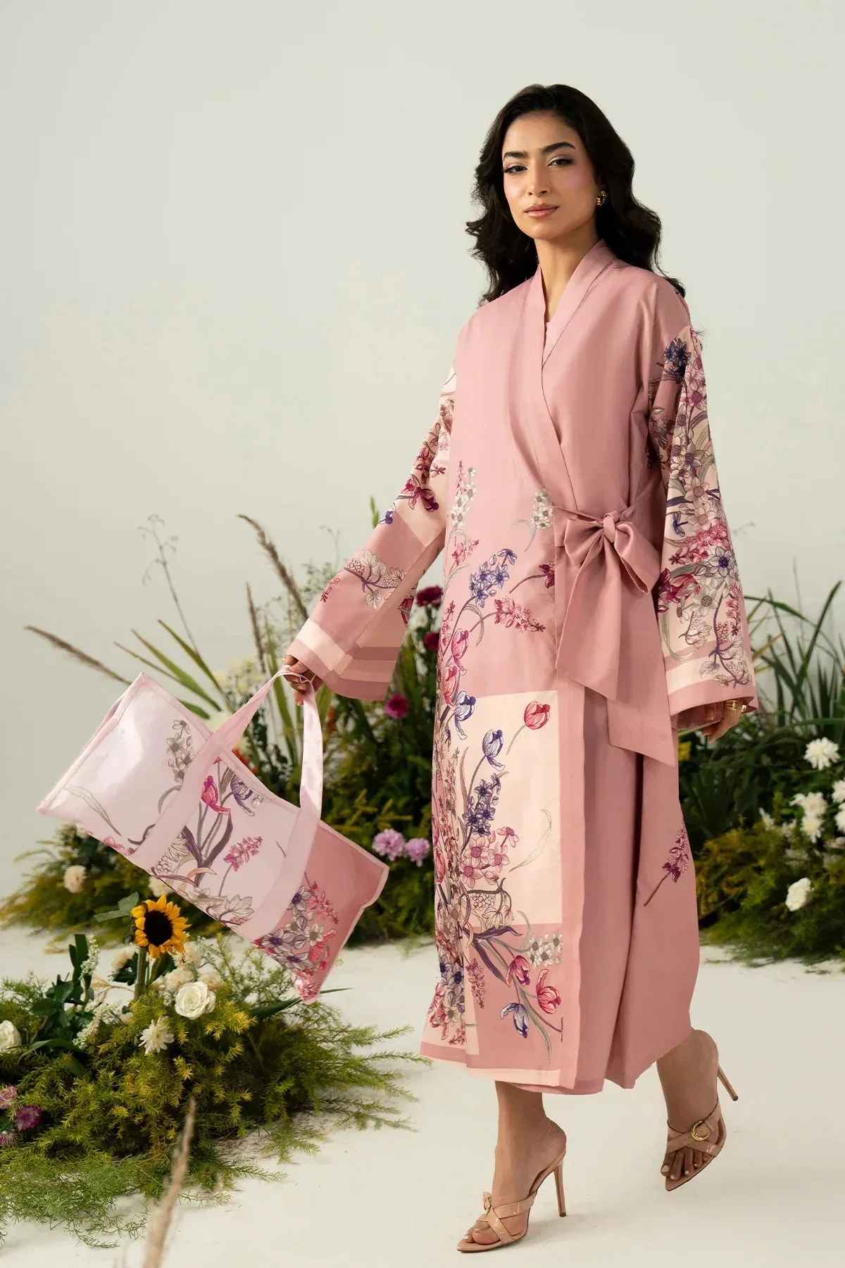Zarposh Official Pink Chiffon – view 4 – Poshaq